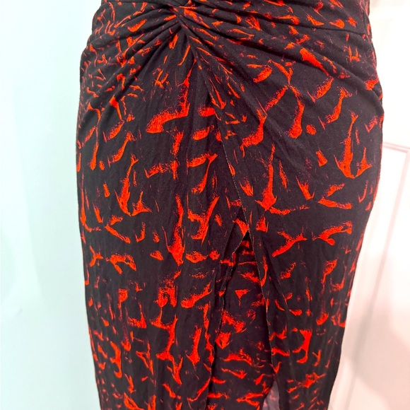 Helmut Lang printed knee-length skirt with slit at front size S - Picture 2 of 6